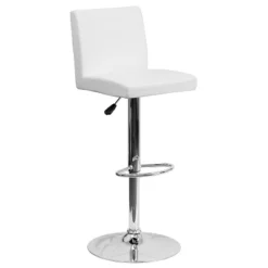 Flash Furniture Contemporary Vinyl Adjustable Height Barstool With Panel Back And Chrome Base -Flash Furniture Shop GUEST 011d1489 53ad 49f0 a072 3c047129bd63