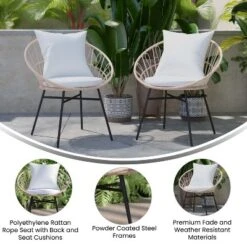 Flash Furniture Devon Set Of 2 Indoor/Outdoor Modern Papasan Style Rattan Rope Patio Chairs, PE Rattan With Cushions 13 Flash Furniture Devon Set Of 2 Indoor/Outdoor Modern Papasan Style Rattan Rope Patio Chairs, PE Rattan With Cushions -Flash Furniture Shop GUEST 01742e03 0ac0 4b57 9999 54979ae0868c