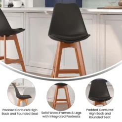 Flash Furniture Dana Set Of 2 Commercial Grade Modern Counter Stools With Cushioned Seat And Wooden Frame -Flash Furniture Shop GUEST 01c2bef0 708a 4989 acaf 4508df721007