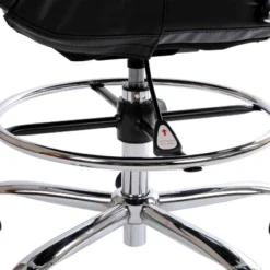 Flash Furniture Mid-Back LeatherSoft Drafting Chair With Adjustable Foot Ring And Chrome Base -Flash Furniture Shop GUEST 020fe9da 133c 43b9 b715 bc11ab39adde