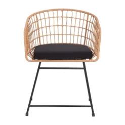 Flash Furniture Devon Set Of 2 Indoor/Outdoor Patio Boho Club Chairs, Rope With PE Wicker Rattan, Cushions And Sled Base -Flash Furniture Shop GUEST 02caab26 e8d8 40eb 80d9 2f94d816f0e5