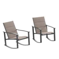 Flash Furniture Brazos Set Of 2 Outdoor Rocking Chairs With Flex Comfort Material And Metal Frame -Flash Furniture Shop GUEST 03cd0725 9bff 4ad0 bf3c 039e67306582