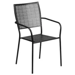Flash Furniture Commercial Grade Indoor-Outdoor Steel Patio Arm Chair With Square Back -Flash Furniture Shop GUEST 04b494eb f63d 4306 8225 a71fe4d73706