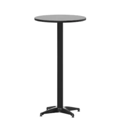 Flash Furniture 23.25" Round Aluminum Indoor-Outdoor Bar Height Table With Flip-Up Table -Flash Furniture Shop GUEST 050e76ac 27f0 4667 bebc 1662065fa820