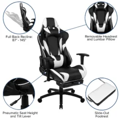 Flash Furniture Gaming Desk And Footrest Reclining Gaming Chair Set - Cup Holder/Headphone Hook/Removable Mouse Pad Top/Wire Management 20 Flash Furniture Gaming Desk And Footrest Reclining Gaming Chair Set - Cup Holder/Headphone Hook/Removable Mouse Pad Top/Wire Management -Flash Furniture Shop GUEST 057f960c e450 4842 8a6d 4330e2e77937