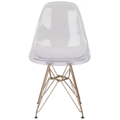Flash Furniture Elon Series Ghost Chair With Gold Metal Base -Flash Furniture Shop GUEST 05cd1699 5a75 4f68 b9ee c1ba906a9c72