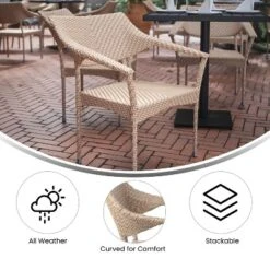 Flash Furniture Jace Commercial Grade Stacking Patio Chair, All Weather PE Rattan Wicker Patio Dining Chair -Flash Furniture Shop GUEST 073d6a2a d0b7 4417 b4af 66913284304d