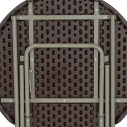 Flash Furniture 2.6-Foot Round Brown Rattan Plastic Folding Table -Flash Furniture Shop GUEST 075dd15b a0e2 412f 8b21 0c21be01f248
