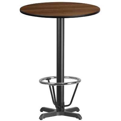 Flash Furniture 30'' Round Laminate Table Top With 22'' X 22'' Bar Height Table Base And Foot Ring 4 Flash Furniture 30'' Round Laminate Table Top With 22'' X 22'' Bar Height Table Base And Foot Ring - Image 4