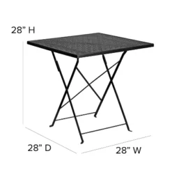 Flash Furniture Oia Commercial Grade 28" Square Indoor-Outdoor Steel Folding Patio Table 13 Flash Furniture Oia Commercial Grade 28" Square Indoor-Outdoor Steel Folding Patio Table -Flash Furniture Shop GUEST 07e85f0e f566 4720 b5ff cc39d7441720