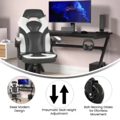 Flash Furniture X10 Gaming Chair Racing Office Computer PC Adjustable Chair With Flip-up Arms And Transparent Roller Wheels -Flash Furniture Shop GUEST 08666e9b 870b 4ee0 b2e3 6071ba64c518