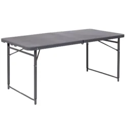 Flash Furniture 4-Foot Height Adjustable Bi-Fold Dark Gray Plastic Folding Table With Carrying Handle 20 Flash Furniture 4-Foot Height Adjustable Bi-Fold Dark Gray Plastic Folding Table With Carrying Handle -Flash Furniture Shop GUEST 0922bb0b f5d2 4c23 8d2d a84f7e7ec737