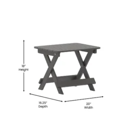 Flash Furniture Halifax Outdoor Folding Side Table, Portable All-Weather HDPE Adirondack Side Table -Flash Furniture Shop GUEST 099c54bb e56b 496d 97ab c096d38aa879