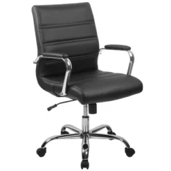 Flash Furniture Mid-Back Executive Swivel Office Chair With Metal Frame And Arms 30 Flash Furniture Mid-Back Executive Swivel Office Chair With Metal Frame And Arms -Flash Furniture Shop GUEST 0a0525d2 60a2 4597 9777 2a00d69b8119