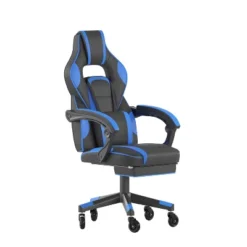 Flash Furniture X40 Gaming Chair Racing Computer Chair With Fully Reclining Back/Arms And Transparent Roller Wheels, Slide-Out Footrest -Flash Furniture Shop GUEST 0a52be1b 6950 41c0 987f 0985795a07ce