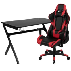 Flash Furniture Gaming Desk And Reclining Gaming Chair Set With Cup Holder, Headphone Hook & 2 Wire Management Holes -Flash Furniture Shop GUEST 0b74ba46 4ebe 48e7 9b1e 9284656bc862