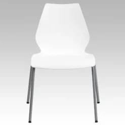 Flash Furniture HERCULES Series 770 Lb. Capacity White Stack Chair With Lumbar Support And Silver Frame -Flash Furniture Shop GUEST 0c234e8d b403 4835 9b6a 4c3d97918913