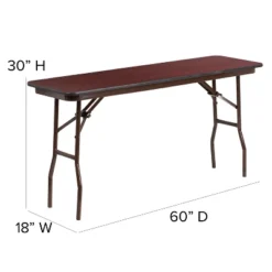 Flash Furniture 5-Foot Mahogany Melamine Laminate Folding Training Table -Flash Furniture Shop GUEST 0d0fa506 ff64 42fa 94d3 0705f7dcdabd