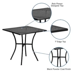 Flash Furniture Oia Commercial Grade Square Patio Table -Flash Furniture Shop GUEST 0d17edf5 1f66 452b 9a4c 1156eb8347e6