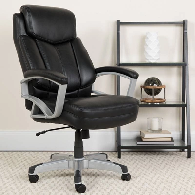 Hercules Series Big & Tall Executive Swivel Office Chair Black Leather - Flash Furniture 5 Hercules Series Big & Tall Executive Swivel Office Chair Black Leather - Flash Furniture - Image 5