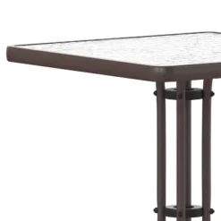 Flash Furniture Barker 23.5'' Square Tempered Glass Metal Table -Flash Furniture Shop GUEST 0dd21439 99fb 4605 9446 150a73069fe0