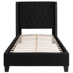 Flash Furniture Riverdale Twin Size Tufted Upholstered Platform Bed In Black Fabric -Flash Furniture Shop GUEST 0e48042a 3d88 49f6 8647 0270845b466a