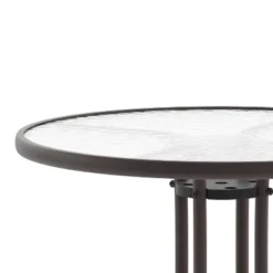 Flash Furniture Bellamy 31.5'' Round Tempered Glass Metal Table -Flash Furniture Shop GUEST 0e893922 f3a5 4bed 81dc 486b2cd243d0