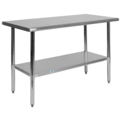 Flash Furniture Stainless Steel 18 Gauge Prep And Work Table With Undershelf - NSF Certified -Flash Furniture Shop GUEST 0fcfb79e 0c10 4595 bc60 800366d2322f