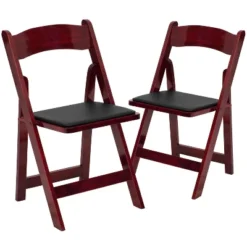 Flash Furniture 2 Pack HERCULES Series Wood Folding Chair With Vinyl Padded Seat -Flash Furniture Shop GUEST 0ff26685 702e 4a6e 8252 4ac2e0335f1a