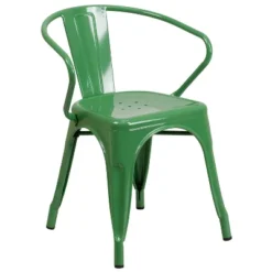 Flash Furniture Commercial Grade Metal Indoor-Outdoor Chair With Arms -Flash Furniture Shop GUEST 0ffd9eb3 e769 4d18 a505 ac40698c04b5