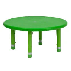 Flash Furniture 33" Round Plastic Height Adjustable Activity Table -Flash Furniture Shop GUEST 10cca98e 8a74 4a19 8c9c 49c3b90abe91
