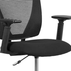 Flash Furniture Ergonomic Mid-Back Mesh Drafting Chair With Black Fabric Seat, Adjustable Foot Ring And Adjustable Arms 13 Flash Furniture Ergonomic Mid-Back Mesh Drafting Chair With Black Fabric Seat, Adjustable Foot Ring And Adjustable Arms -Flash Furniture Shop GUEST 11ed3549 24d3 4dd1 9434 c516c718199f