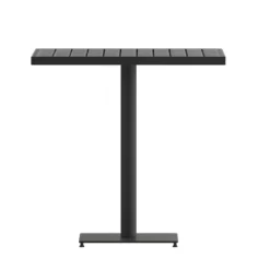 Flash Furniture Outdoor Patio Bistro Dining Table With Faux Teak Poly Slats -Flash Furniture Shop GUEST 123a60a9 7e4e 4c32 85b1 fb83010c0b1e