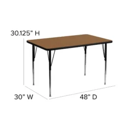 Flash Furniture 30''W X 48''L Rectangular Thermal Laminate Activity Table - Standard Height Adjustable Legs -Flash Furniture Shop GUEST 1413f8b5 1cf6 438d 998f b33597991654