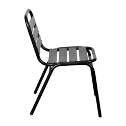 Flash Furniture Lila Aluminum Commercial Indoor-Outdoor Armless Restaurant Stack Chair With Triple Slat Back -Flash Furniture Shop GUEST 156d5859 7275 47c0 b54c e14510c7038a