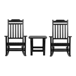 Flash Furniture Set Of 2 Winston All-Weather Poly Resin Rocking Chairs With Accent Side Table 24 Flash Furniture Set Of 2 Winston All-Weather Poly Resin Rocking Chairs With Accent Side Table -Flash Furniture Shop GUEST 16538ed4 c8bd 4169 970f 5b0996390c6f