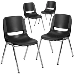 Flash Furniture 4 Pack HERCULES Series 661 Lb. Capacity Ergonomic Shell Stack Chair With 16'' Seat Height -Flash Furniture Shop GUEST 17c42eaf ac19 4de6 b60a f9797f9b5107