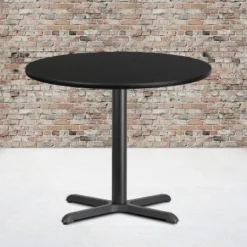 Flash Furniture 36'' Round Laminate Table Top With 30'' X 30'' Table Height Base