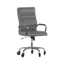 Flash Furniture Whitney High Back Executive Swivel Office Chair With Black Frame, Arms, And Transparent Roller Wheels -Flash Furniture Shop GUEST 18eaf938 a38f 461b b7c4 9f462cc29ede