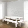 Flash Furniture HERCULES Series 8' X 12'' Solid Pine Folding Farm Bench With 3 Legs