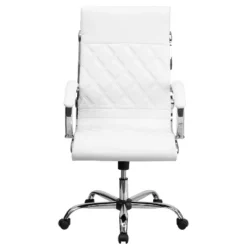 Flash Furniture High Back Designer Quilted LeatherSoft Executive Swivel Office Chair With Chrome Base And Arms -Flash Furniture Shop GUEST 19e76a75 10f9 4278 9e56 22df6dd8b17a