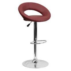 Flash Furniture Contemporary Vinyl Rounded Orbit-Style Back Adjustable Height Barstool With Chrome Base -Flash Furniture Shop GUEST 1b80f959 f4a5 439c 9c67 6abc08ed3509