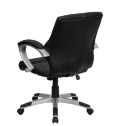 Flash Furniture Bodie Mid-Back Black LeatherSoft Contemporary Swivel Manager's Office Chair With Arms -Flash Furniture Shop GUEST 1c47d9dd 72f1 4fb3 8259 efd9ab376705