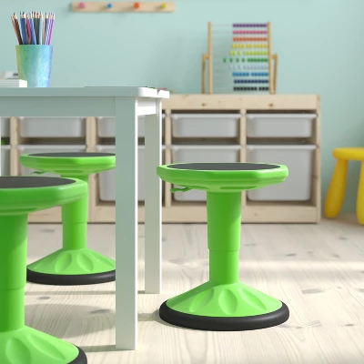 Flash Furniture Carter Adjustable Height Kids Flexible Active Stool For Classroom And Home With Non-Skid Bottom, 14" - 18" Seat Height 9 Flash Furniture Carter Adjustable Height Kids Flexible Active Stool For Classroom And Home With Non-Skid Bottom, 14" - 18" Seat Height - Image 9