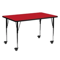 Flash Furniture Mobile 24''W X 60''L Rectangular HP Laminate Activity Table - Standard Height Adjustable Legs -Flash Furniture Shop GUEST 1d808d10 2b78 419c b1b0 66d530759af9