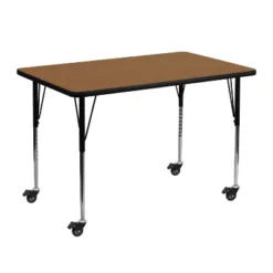 Flash Furniture Mobile 30''W X 48''L Rectangular Thermal Laminate Activity Table - Standard Height Adjustable Legs -Flash Furniture Shop GUEST 1e7a708c e0c6 4934 9999 26034af487b6
