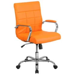 Flash Furniture Mid-Back Vinyl Executive Swivel Office Chair With Chrome Base And Arms -Flash Furniture Shop GUEST 1e8a36fb b4e0 4c3b a685 3fb98bd4ee53