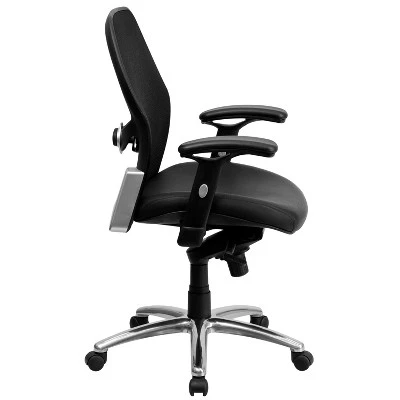 Flash Furniture Mid-Back Super Mesh Executive Swivel Office Chair With Knee Tilt Control And Adjustable Arms 2 Flash Furniture Mid-Back Super Mesh Executive Swivel Office Chair With Knee Tilt Control And Adjustable Arms - Image 2
