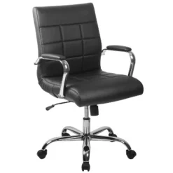 Flash Furniture Mid-Back Vinyl Executive Swivel Office Chair With Chrome Base And Arms -Flash Furniture Shop GUEST 1f03b91b ef3a 446a ae43 47e4dc9c7eb6