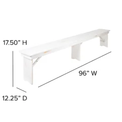 Flash Furniture HERCULES Series 8' X 12'' Solid Pine Folding Farm Bench With 3 Legs -Flash Furniture Shop GUEST 1f1e51f3 c715 4e8e 95f8 3143c3e124e8